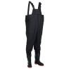 Chest Waders with Boots Black - Size 44 | Durable & Comfortable