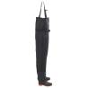 Durable Chest Waders with Boots & Belt Size 43 - Black