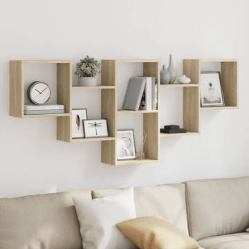 Wall Shelf Sonoma Oak - Stylish Storage Solution | Hipo Market