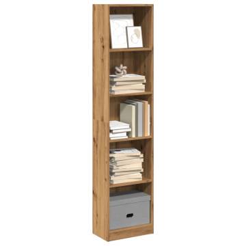 Bookcase Artisian Oak 40x24x176 cm | Durable Engineered Wood