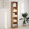 Bookcase Artisian Oak 40x24x176 cm | Durable Engineered Wood