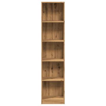 Bookcase Artisian Oak 40x24x176 cm | Durable Engineered Wood