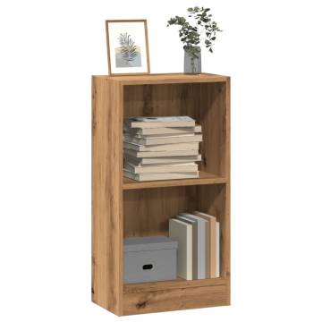 Bookcase Artisian Oak 40x24x76 cm | Durable Engineered Wood