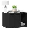  Cat Litter Box Enclosure Black 60x40x40 cm Engineered Wood Colour black Size 60 x 40 x 40 cm 