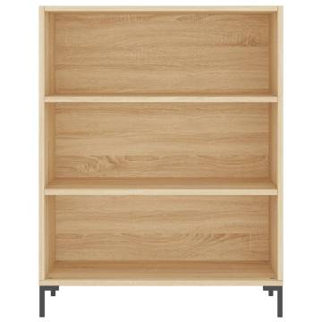 Stylish Highboard in Sonoma Oak - 69.5x32.5x180 cm