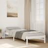  Extra Long Bed Frame without Mattress White 80x220 cm Solid Wood Pine Colour white Size 80 x 220 cm 