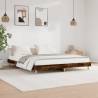 Bed Frame Smoked Oak 160x200 cm Engineered Wood Colour smoked oak Size 160 x 200 cm 