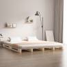  Pallet Bed without Mattress 160x200 cm Solid Wood Colour natural Size 160 x 200 cm 