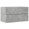 Concrete Grey Bathroom Hanging Cabinet - Stylish Storage Solution