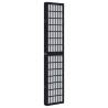 Elegant 6-Panel Black Solid Wood Room Divider | HipoMarket