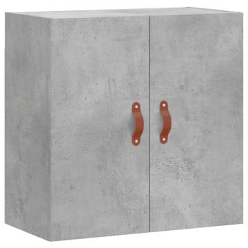 Concrete Grey Wall Cabinet | 60x31x60 cm | Stylish Storage