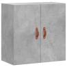 Concrete Grey Wall Cabinet | 60x31x60 cm | Stylish Storage