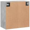 Concrete Grey Wall Cabinet | 60x31x60 cm | Stylish Storage