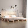  Bed Frame without Mattress 160x200 cm Solid Wood Pine Colour natural Size 160 x 200 cm 