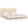 Solid Wood Pine Bed Frame 160x200 cm - Stylish and Sturdy