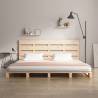 Solid Wood Pine Bed Frame 160x200 cm - Stylish and Sturdy