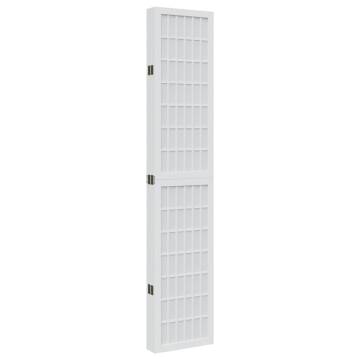 Elegant 6-Panel White Solid Wood Room Divider - HipoMarket