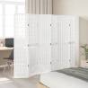 Elegant 6-Panel White Solid Wood Room Divider - Hipomarket