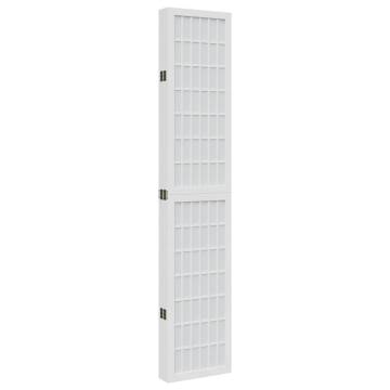 Elegant 6-Panel White Solid Wood Room Divider - Hipomarket