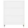 Stylish Highboard White 69.5x34x180 cm | Hipo Market