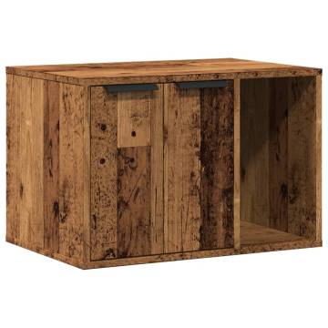 Cat Litter Box Enclosure - Durable Old Wood Design | Hipo Market