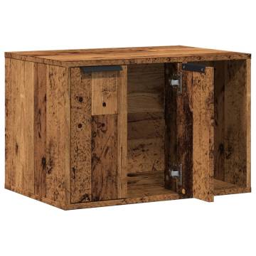 Cat Litter Box Enclosure - Durable Old Wood Design | Hipo Market