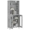 Elegant Highboard Concrete Grey - Stylish Storage Solution