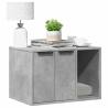  Cat Litter Box Enclosure Concrete Grey 60x40x40 cm Engineered Wood Colour concrete grey Size 60 x 40 x 40 cm 