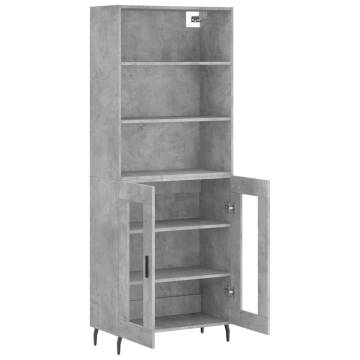 Elegant Highboard Concrete Grey - Stylish Storage Solution