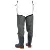 Durable Dark Green Hip Waders Size 43 - Fishing & Hunting Gear