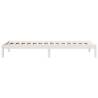 Extra Long White Bed Frame 90x210 cm - Solid Pine | Hipo Market