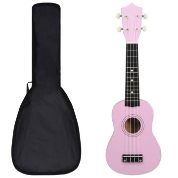 Soprano Ukulele Set for Kids - Pink 21 | HipoMarket