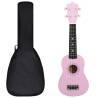  Soprano Ukulele Set with Bag for Kids Pink 21 Colour pink Size 21" 