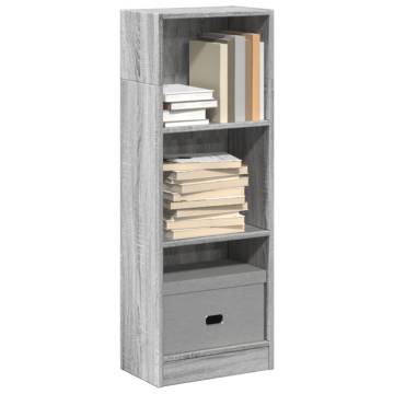 Bookcase Grey Sonoma - Stylish & Durable Storage Solution