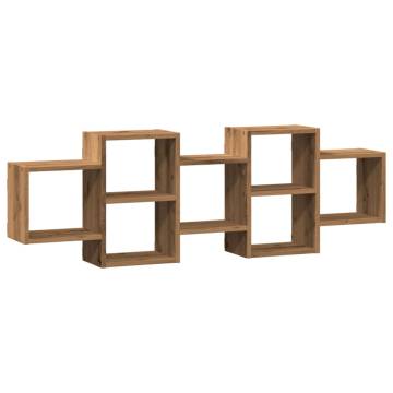 Wall Shelf Artisian Oak 129x18x42 cm - Durable & Stylish