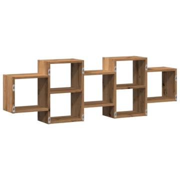 Wall Shelf Artisian Oak 129x18x42 cm - Durable & Stylish