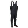 Durable Chest Waders with Boots - Size 41 - Black