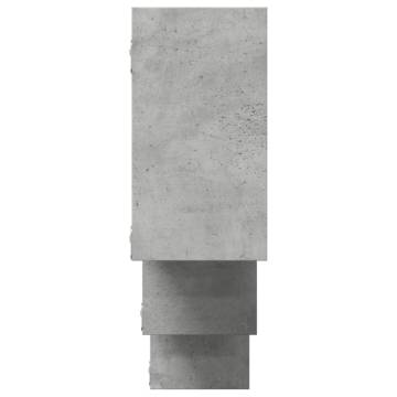 Wall Shelf Concrete Grey - 159x18x66 cm Engineered Wood