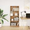 Artisian Oak Bookcase - Stylish Storage Solution 60x24x143 cm