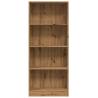 Artisian Oak Bookcase - Stylish Storage Solution 60x24x143 cm