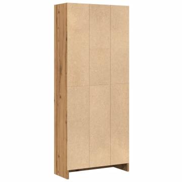 Artisian Oak Bookcase - Stylish Storage Solution 60x24x143 cm