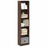  Bookcase Brown Oak 40x24x176 cm Engineered Wood Colour brown oak Quantity in Package 1 Height 176 cm Width 40 cm 