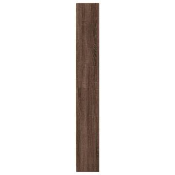 Brown Oak Bookcase - 40x24x176 cm | Quality Engineered Wood