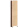 Brown Oak Bookcase - 40x24x176 cm | Quality Engineered Wood