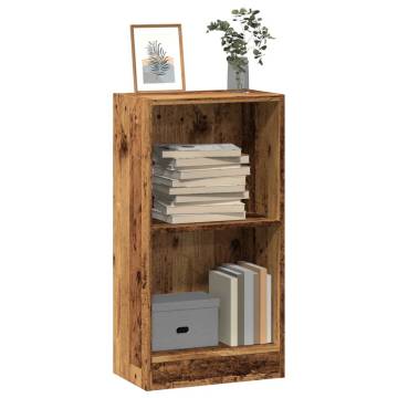 Bookcase Old Wood 40x24x76 cm | Stylish Engineered Wood Storage