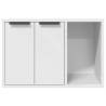 Cat Litter Box Enclosure - White, 60x40x40 cm | Hipomarket