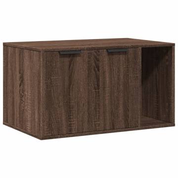 Cat Litter Box Enclosure in Brown Oak - Stylish & Functional