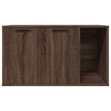 Cat Litter Box Enclosure in Brown Oak - Stylish & Functional