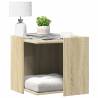  Cat Litter Box Enclosure Sonoma Oak 53x53x51 cm Engineered Wood Colour sonoma oak Size 53 x 53 x 51 cm 