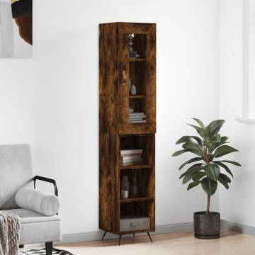 Highboard Smoked Oak - Stylish Storage Solution | HIPO Market